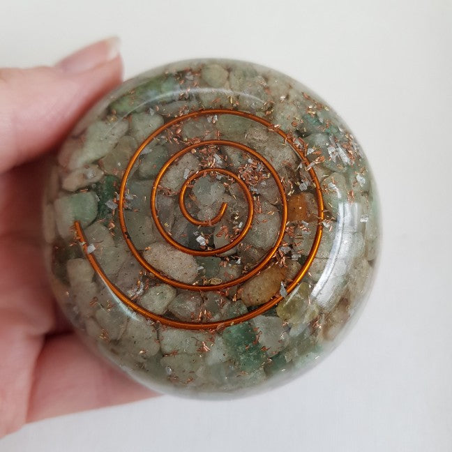 Orgonite Dome - Green Aventurine Orgonite Dome - Green Aventurine